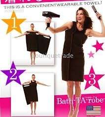 **NEW** bath ta robe - multi purpose wearable towel Avail in lilac and pink
