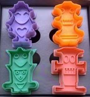 ROBOT COLLECTION  - set of 4'cookie cutters
