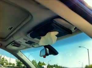 ***Handy gadget***  BEST ever invention - Tissue Holder for your car - Clips onto Sunscreen