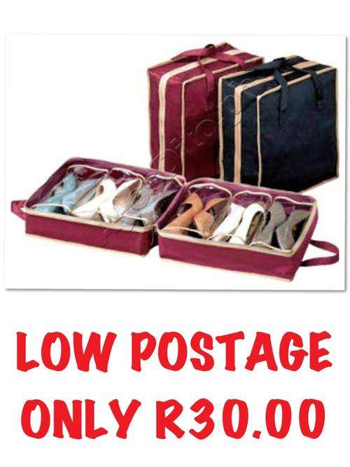 ***SAVE  LOW, LOW SHIPPING R30*** SHOE TOTE - VERY HANDY!