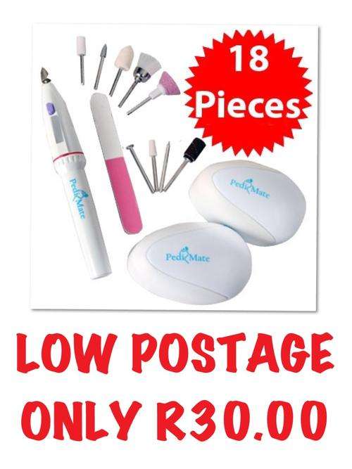 ***SAVE  LOW, LOW SHIPPING R30*** PEDIMATE 18 piece