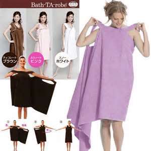 **NEW** bath ta robe - multi purpose wearable towel Avail in lilac, pink and white