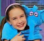 CUDDLE PUPPET - blanket with blue elephant - last one
