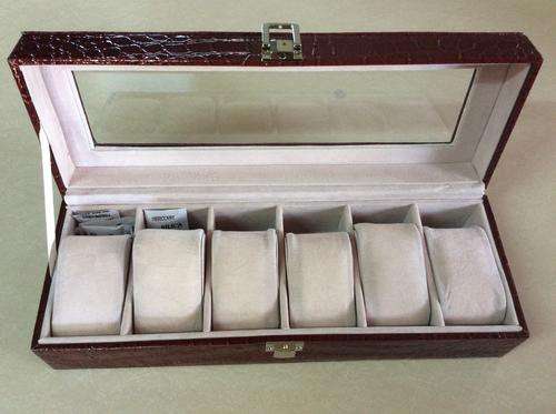 Elegant watch storage box - holds 6 watches