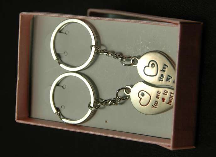 Lovely Gift - HIS AND HERS HEART Keyrings