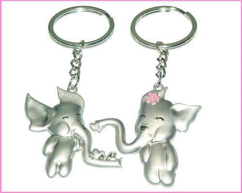 GREAT GIFT  - HIS & HERS Boxed set ELEPHANT keyrings