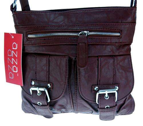 NEW ARRIVAL -SMALL BROWN Leathery Feel Utility Handbag