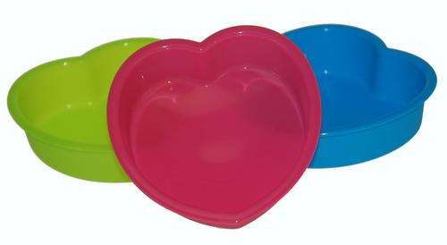 *** NEW *** Set of three Silicone Heart Moulds (Ideal for small puddings, cakes and jelly