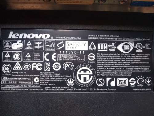 Lenovo Monitor LT1952pwD 19` DVI,DP,VGA