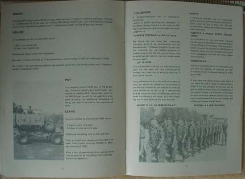 1 Parachute Battalion recruitment booklet Become a Paratrooper, 16 pages, photos