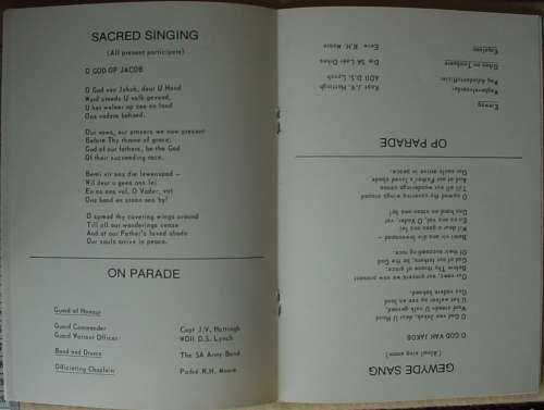 1 Parachute Battalion Unveiling of Memorial to Those Killed in Action, 1/4/1982, 12 pages, photos
