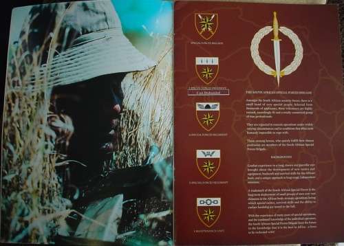 Special Forces Brigade - The Ultimate Challenge recruiting brochure, photos, 9 pages (Recce)