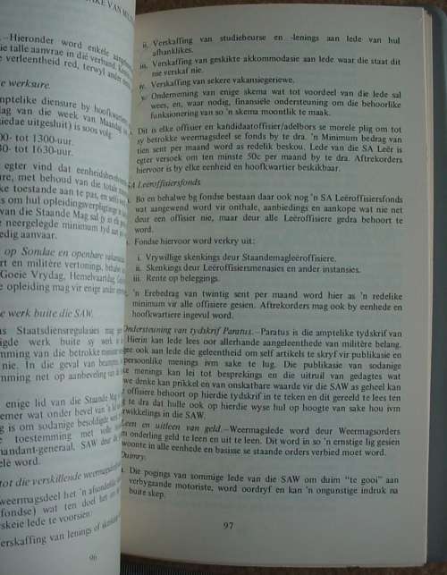 SA Army training manual - Die Offisier as Heer (Officer as a Gentleman) Saldanha Military Academy