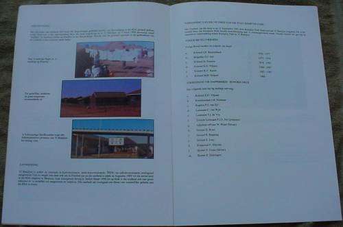 32 Battalion Right of Admission to Vryburg program for 3/4/1993 (SADF 32 Bn - Buffalo Battalion)