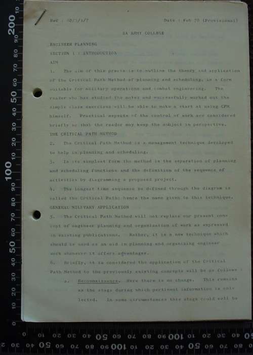 SA Engineer Corps - SA Army College training manual 1978 (SADF Bush War SAEC)