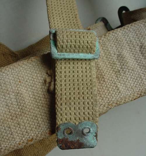 SA UDF issued WW2 Pattern 37 webbing belt, cross straps and ammo pouches, made in Canada, dated 1940