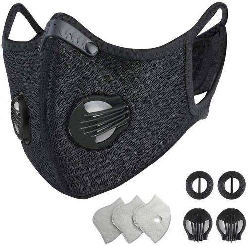 2020 sports bike riding face mask with filters Outdoor