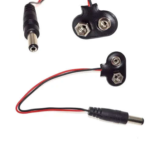 9V Battery Snap On Battery T Type Clip Lead Wire Connector