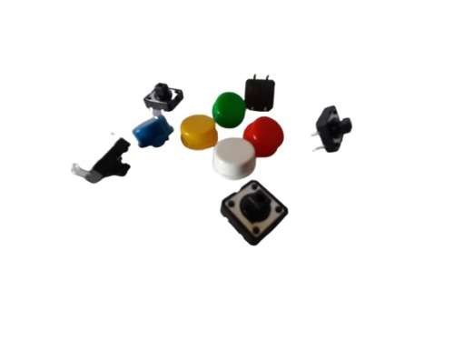 12 * 12 * 7.3mm Square Head 4 Feet Of Vertical Switch Button Push Button Switch