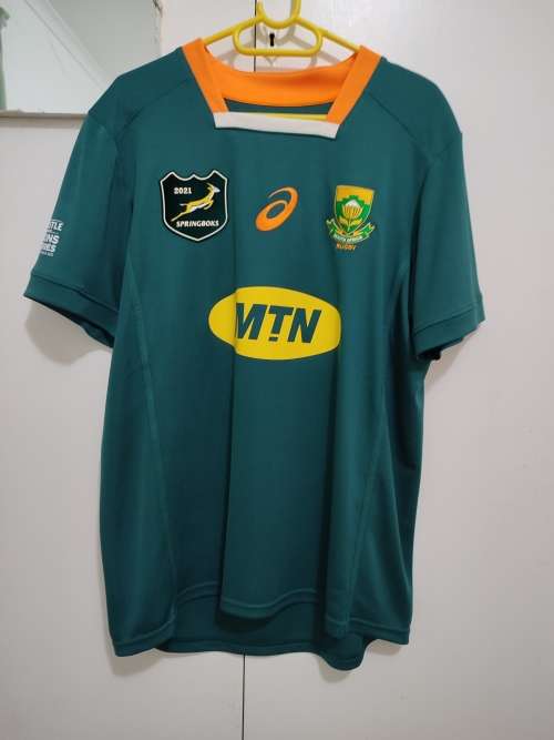 Men's second hand Springboks Lions series jersey, size L.