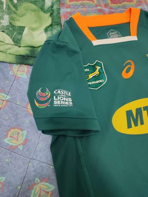 Men's second hand Springboks Lions series jersey, size L.