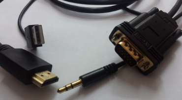 10m HDMI to VGA cable, with audio and USB