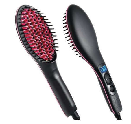 LCD Ceramic Hair Straightener Brush Hair Straight Combs Simply Artifact