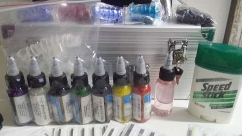 Tattoo Machine Kit - Comes with 7 ink colours
