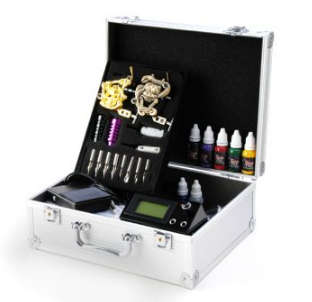 Tattoo Machine Kit - Comes with 7 ink colours