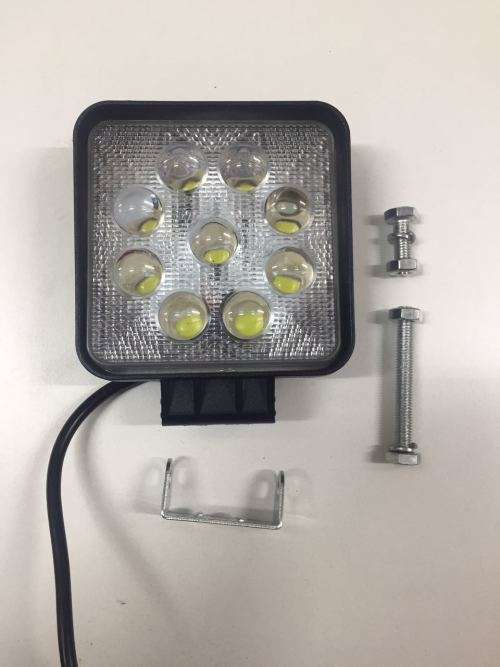27w square led spot light for 4x4 and cars