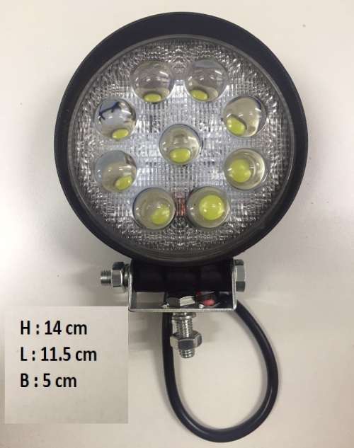 27W ROUND LED SPOT LIGHT 4X4 AND CARS 5D