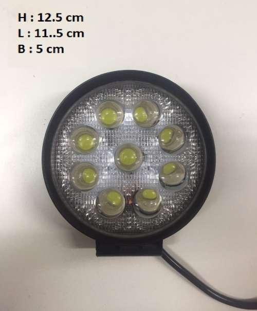 27W ROUND LED SPOT LIGHT 4X4 AND CARS 5D