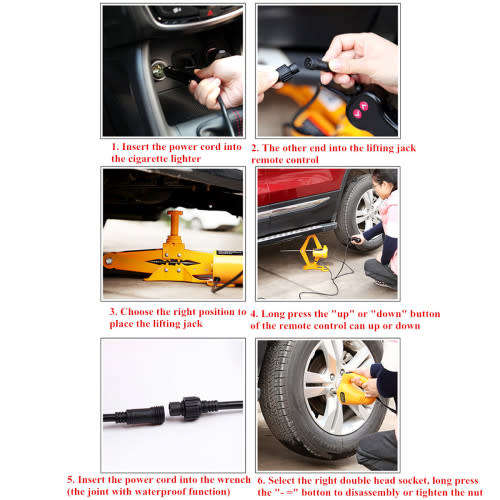 12V LIGHTER POWERED ELECTRIC CAR JACK