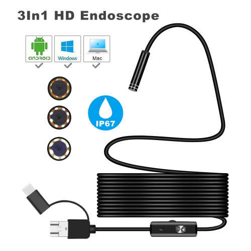 3 in 1 HD Endoscope