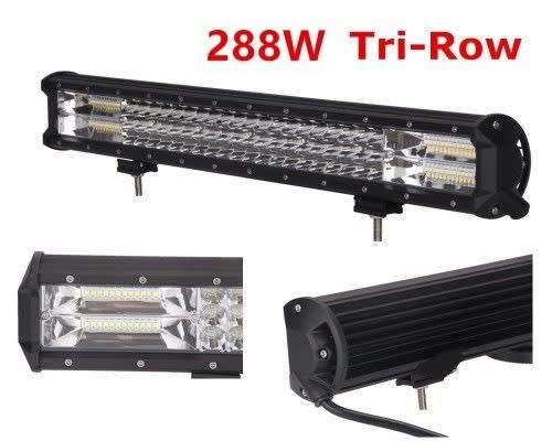 Tri-Row 288W 6000K LED Bar Light New Design