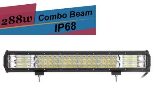 Tri-Row 288W 6000K LED Bar Light New Design