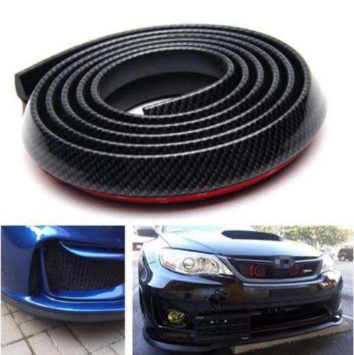 3M Carbon Samurai Rubber Lip Skirt Protector Car Scratch Resistant Rubber