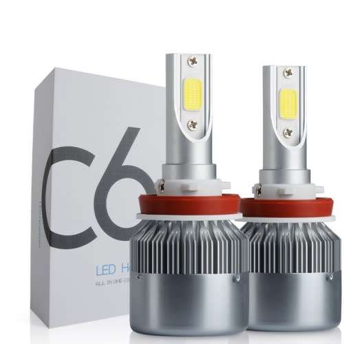 C6 LED H8/H9/H11 Headlight Kit - 2cord LED Head Light Kit (Wholesale)