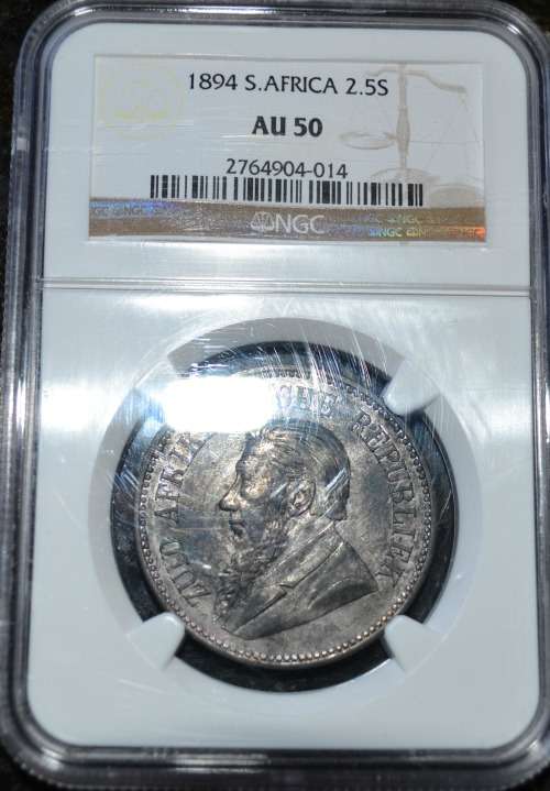 1894 ZAR 2.5 shilling