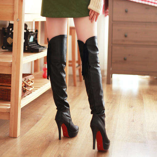 Thigh High Black Boots