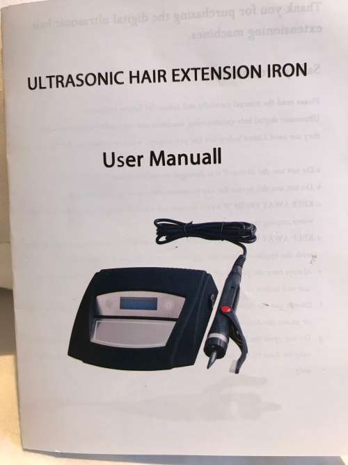 Ultrasonic cold fusion hair extension machine for keratin hair