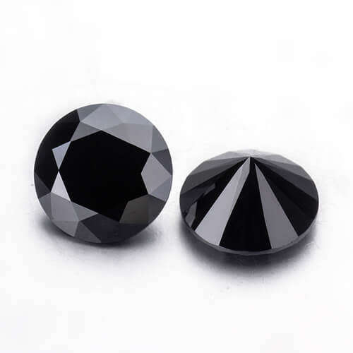 1.26ct Black Moissanite | Round Brilliant Cut