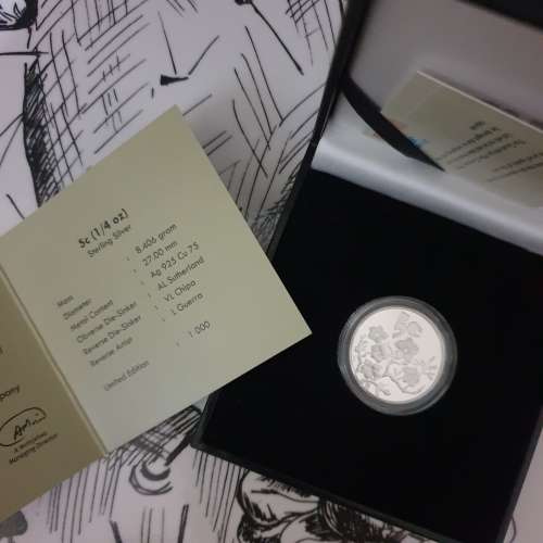 PROOF Silver 5c 1/4OZ - Peace Park Series 2011 - Crazy R1