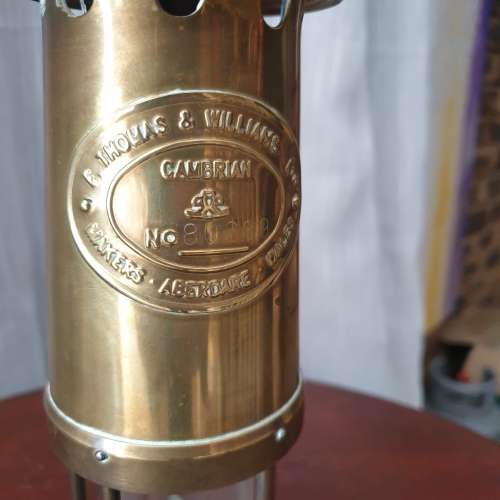 1981 E. Thomas and Williams LTD. Brass Cambrian Lamp Makers Aberdare Wales No. #80289