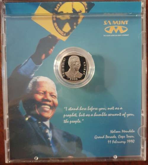 Stunning Proof-like Nelson Mandela | 2000 R5 | Smiley