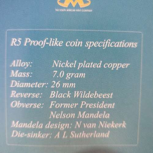 Stunning Proof-like Nelson Mandela | 2000 R5 | Smiley