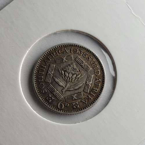 Wow 1936 6d sixpence in Great condition.