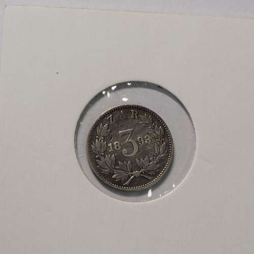 1893 Zuid Afrika Threepence in Good Condition