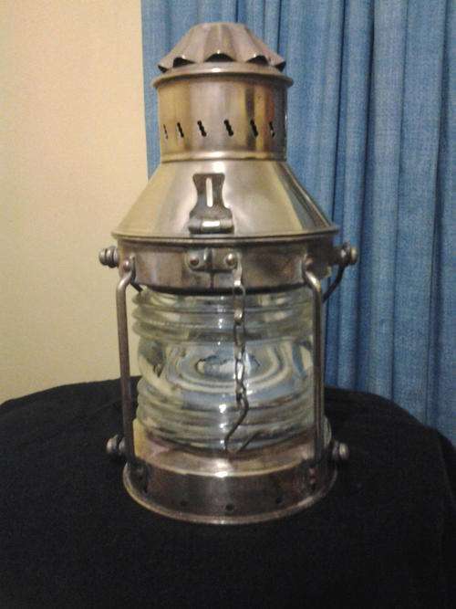 Antique Brass and Copper Candle Lantern