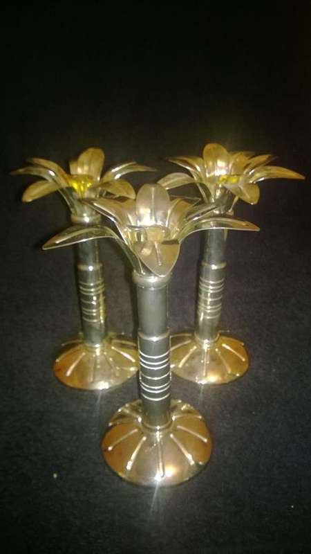 WOW set of 3 flower design candle holders,awesome gift!!